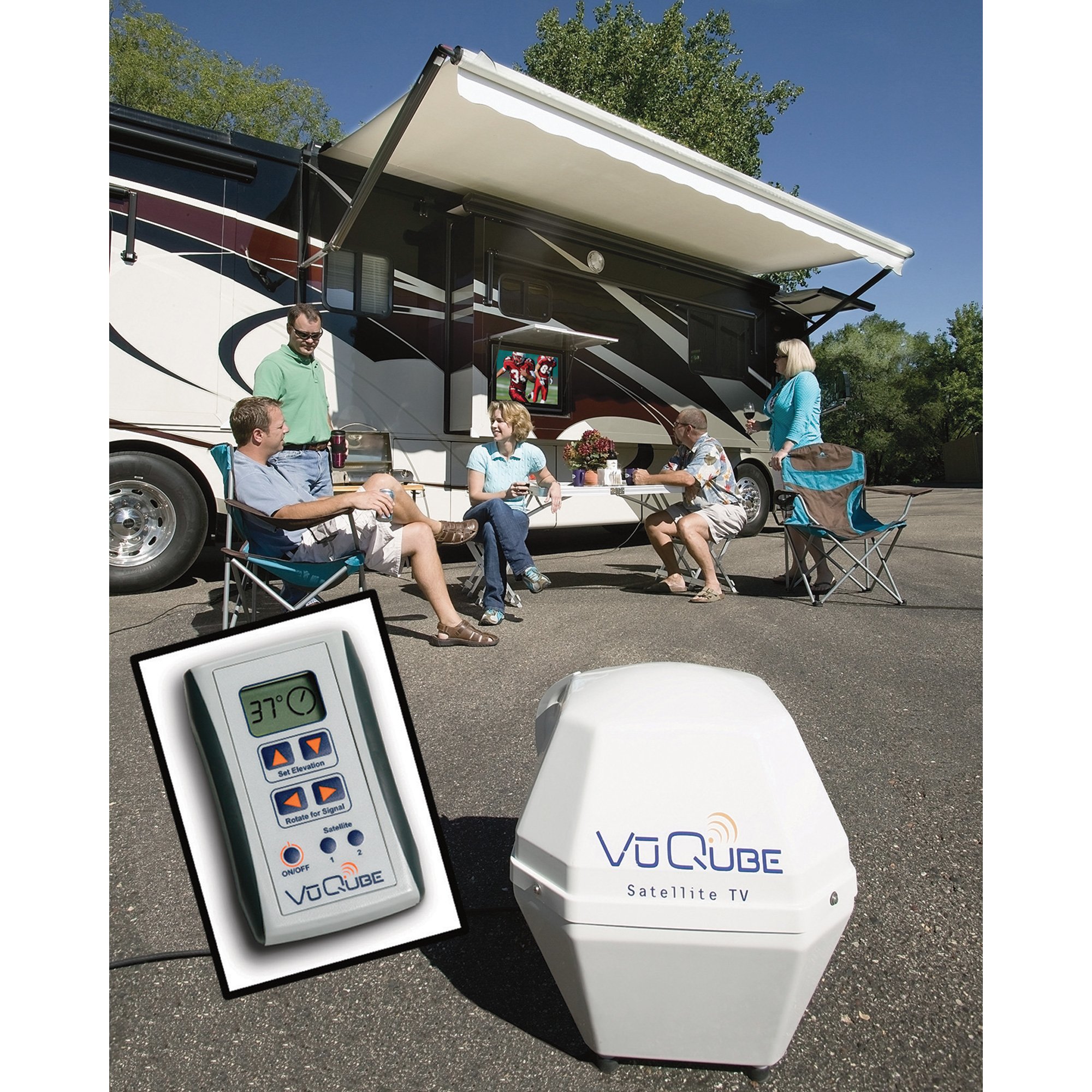 VuQube Portable Satellite Dish Antenna, Model# VQ1000